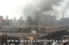 Fire destroys tyre shop in Thokkottu Junction